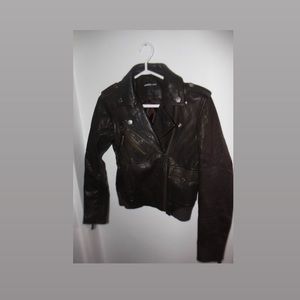 Members Only Vegan Leather Crop